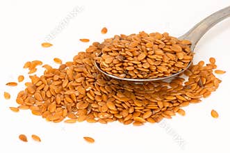 Flax seed spread, and some in spoon