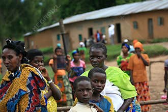 2nd Nov 2008. Refugees from DR Congo
