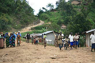 2nd Nov 2008. Refugees from DR Congo