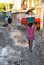 Girl with Water