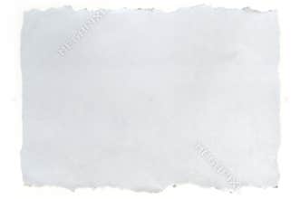 Torn white paper