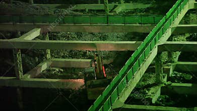 HD 1080 Excavator working at night