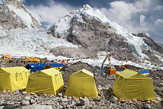 View from Mount Everest base camp