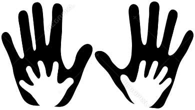 Child's Hands in Adult Hands