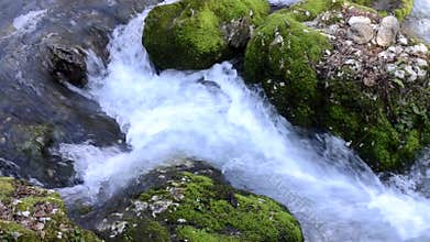 Mountain river in Abkhazia, New Athos, Caucasus.
