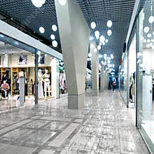 Interior of a shopping mall