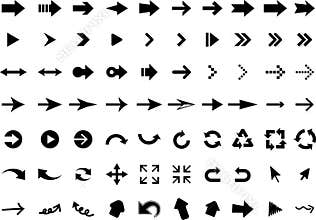 Set of arrow icons