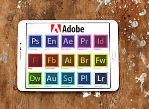 Adobe programs logos and icons