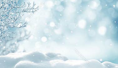 Winter christmas background