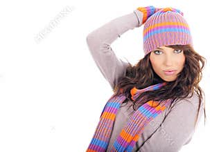 Winter Fashion portrait of woman