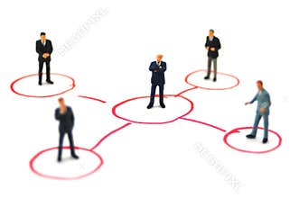 Networking business people