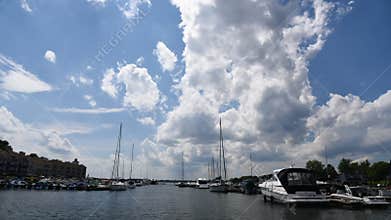 Time lapse over Lake Norman, North Carolina