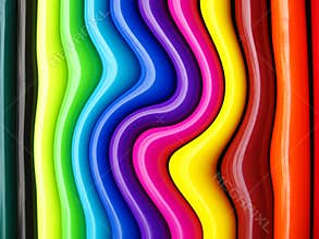 Colorful twisted candy
