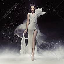 Beautiful brunette lady