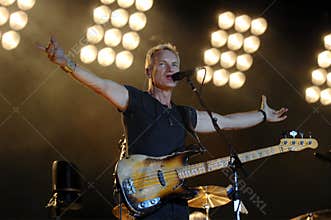 The Police,  Sting during the concert