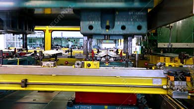Stamping line on car factory