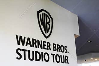 Oct. 1st 2019. Los Angeles. L.A. Sign for Warner bros. Studio tour