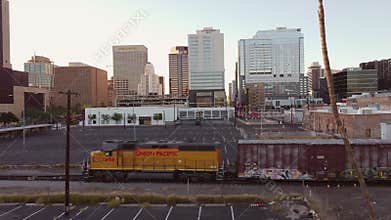 Union Pacific freight train, Phoenix,AZ,usa