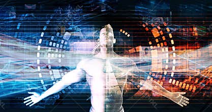 Man Embracing Technology as a Looping Background