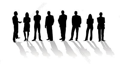Business people silhouette