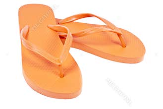 Orange Flip Flops