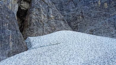 Glacier snow