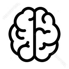 Brain. Vector icon
