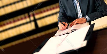 Businessman working