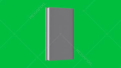 Blank cover book isolated