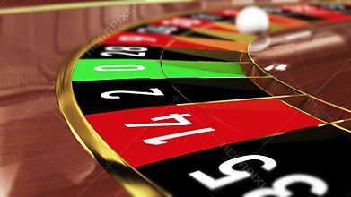 Casino Roulette wheel - Lucky number 30 red thirty red