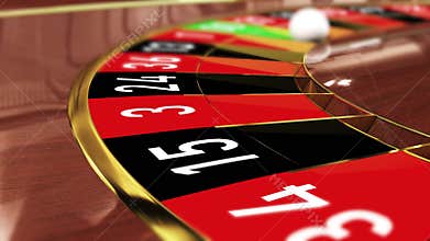 Casino Roulette wheel - Lucky number 00 green