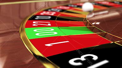 Casino Roulette wheel - Lucky number 12 red twelve red