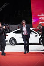 Mick Jagger walks the red carpet