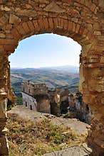 Craco abandoned village, Basilicata, Italy