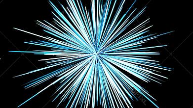 Screen saver an explosion in space