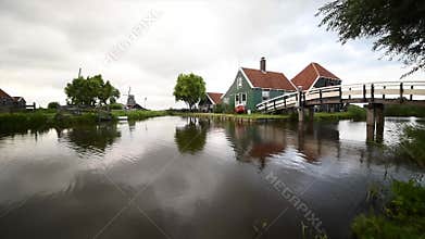 Zaanse Schans cheese factory reflection