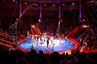 MOSCOW - JUNE 5 - arena in Moscow Nikulin circus