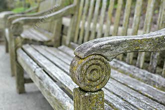 Park Bench Architectural Design - Close Up