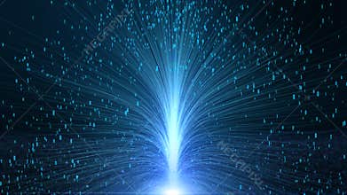Digital data and conceptual futuristic information technology network of internet data using artificial intelligence AI