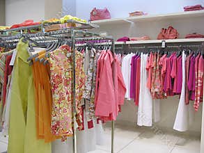 Clothes in shop