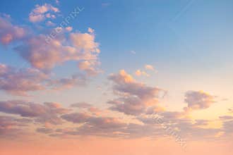 Gentle Colors of Sky Clouds Background at Sunrise time
