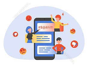 Bullying, trolling online chat phone