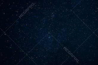 Night scape with beautiful stary sky at the high mountain. Star texture. Space background. I