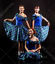 Dancers in kilts