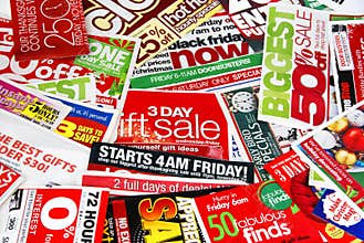 Sale advertising papers