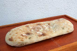 Old bread. Old flour bread. Moldy bread. Bad bread, Bad food. Rotten bread.