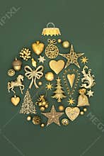 Christmas Abstract Bauble Decoration