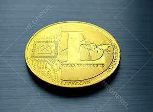 Gold litecoin bitcoin coin