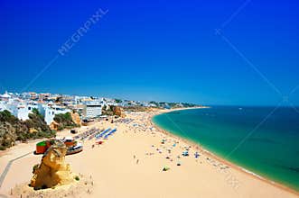 Lovely beach in old town Albufeira