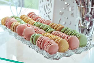 Macarons  in various colors